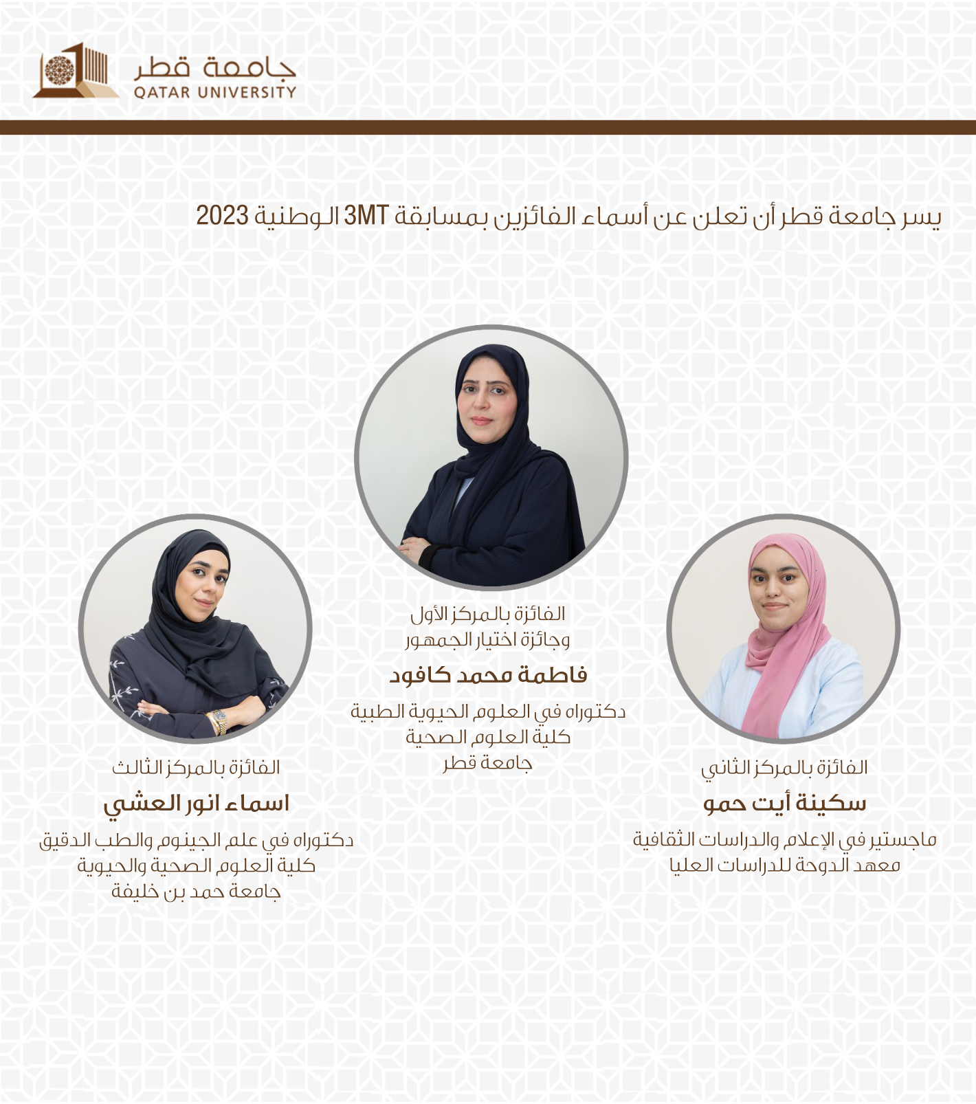 National 3MT Competition | Qatar University - Image17