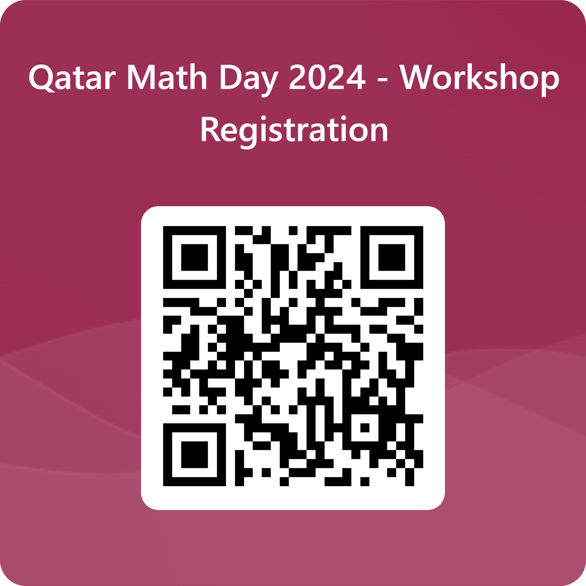 QRCode for Qatar Math Day 2024 - Workshop Registration.png